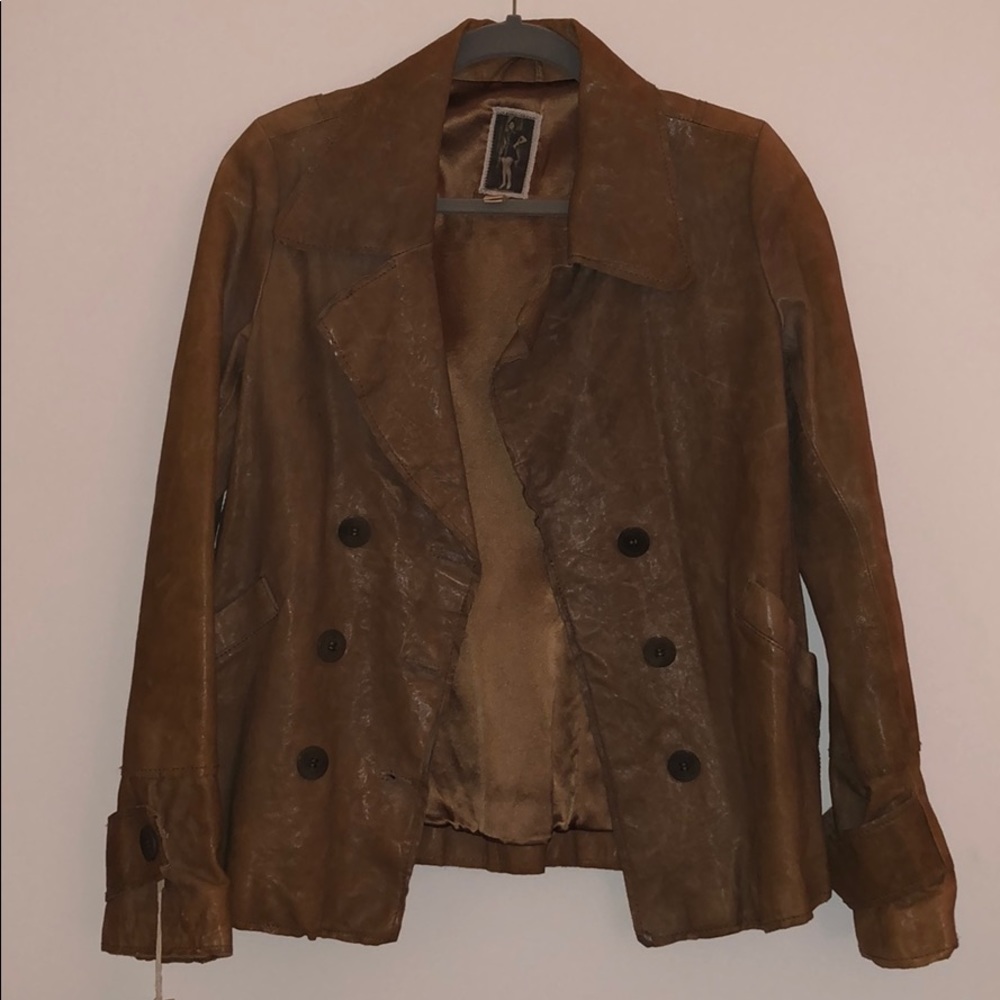 Burning Torch by Karyn Craven 100% leather jacket